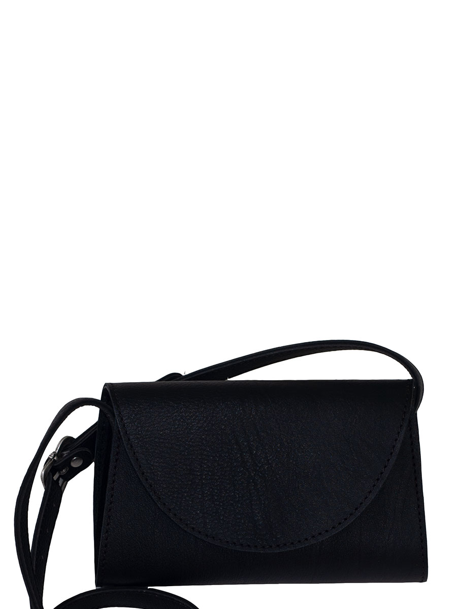 Sima Trachten Umhängetasche, Leder, schwarz, schlicht #3