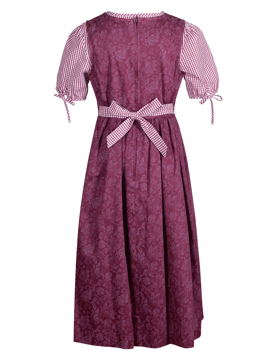 Berwin & Wolff Sommerkleid, Mädchen, dunkelrot, mit Bluse #2
