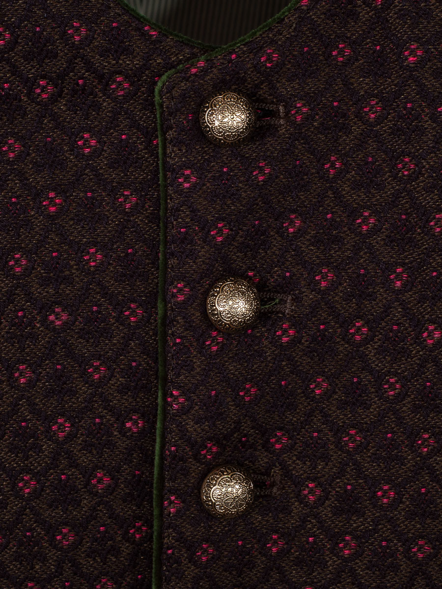 Gottseidank Herrenweste Ignaz, rosmarin, traditionell, schwarzer Rücken #4