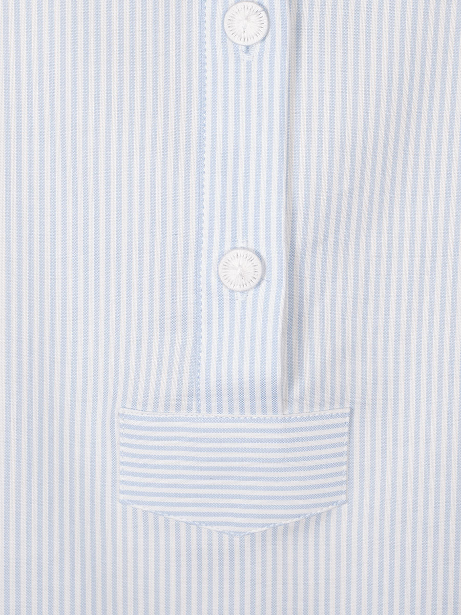 Waldorff Damen-Pfoad, hellblau-weiss gestreift #4