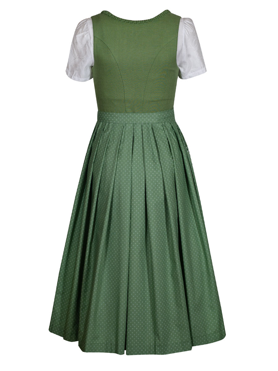 Hammerschmid Wiessee Dirndl, kiwi, Leinenoberteil, 80lg #5