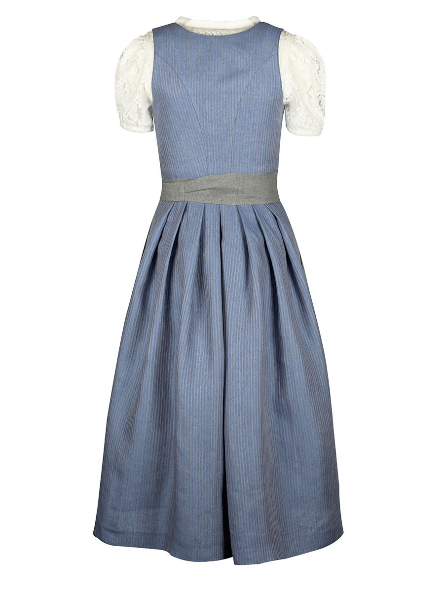 Kaiseralm Leinendirndl Dajana, hellbau-grau, 80lg #4