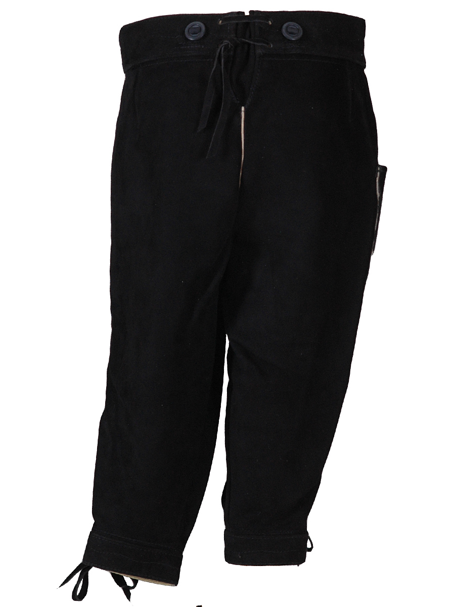 Kniebundlederhose Kinder Aibling Wildbock schwarz #3