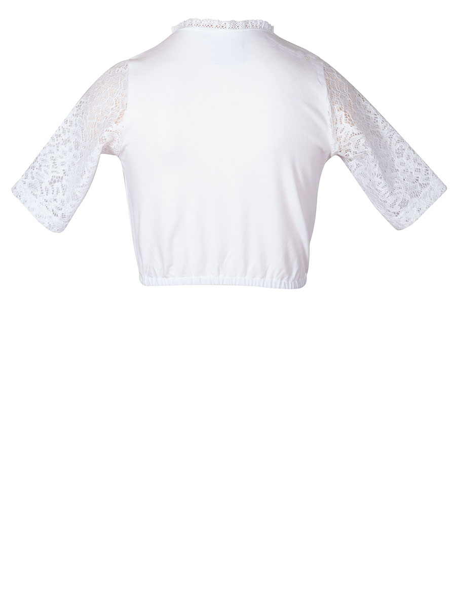 Hammerschmid Mädchen Dirndlbluse Tanja, weiß, Spitzearme #2