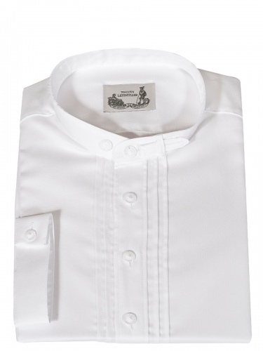 Arzberger Trachtenhemd weiß, Stehkragen, Oxford Qualität