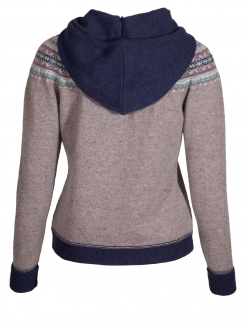 Eribè Knitwear Alpin Hoody, Sweater, artic, grau-blau