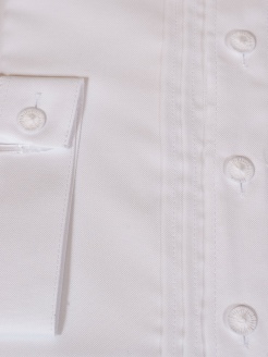 Arzberger Trachtenhemd weiß, Stehkragen, Oxford Qualität
