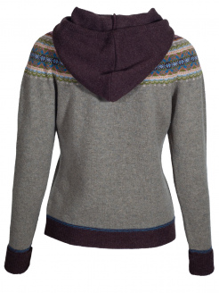 Eribè Knitwear Alpin Hoody, Sweater, willow, hellgrün-braun