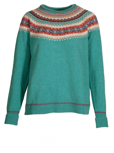 Eribè Knitwear Alpine Breeze Sweater, emerald, türkisblau, oversize